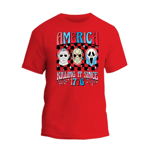 4th of July Horror Movie Unisex T-Shirt