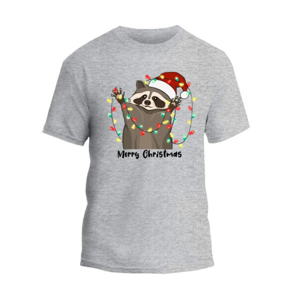 Christmas Lights Raccoon Unisex T-Shirt