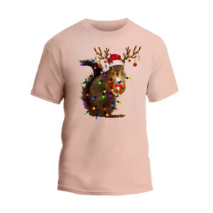 Christmas Squirrel Lights Unisex T-Shirt