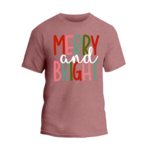 Merry and Bright Christmas Unisex T-Shirt