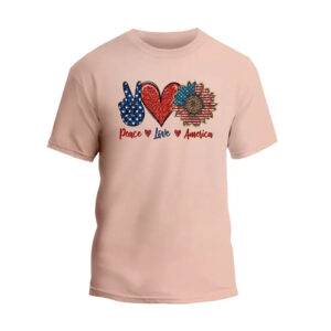 Peace Love America Unisex T-Shirt