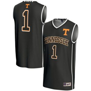 #1 Tennessee Volunteers GameDay Greats Unisex Lightweight Basketball Jersey - Black