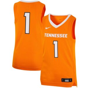 #1 Tennessee Volunteers Youth Team Replica Basketball Jersey - Tennessee Orange