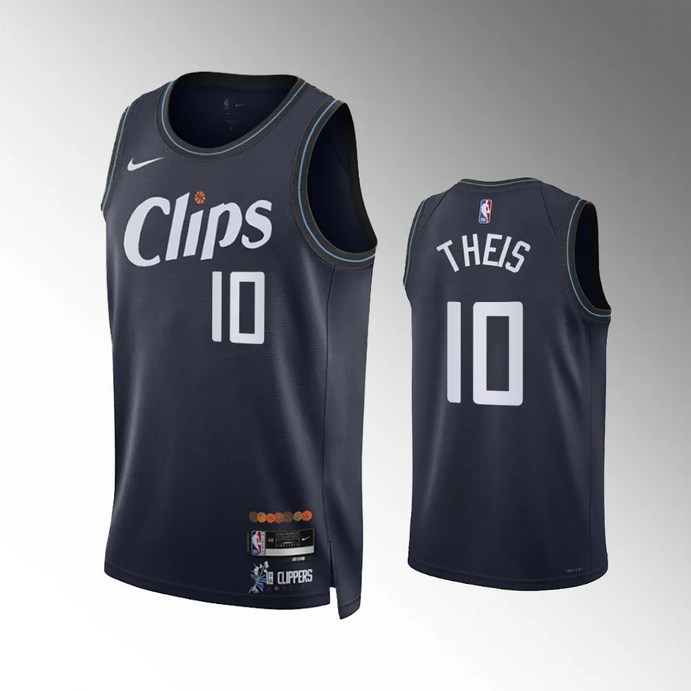 #10 Daniel Theis 2023-24 City Edition Los Angeles Clippers Navy Swingman Jersey