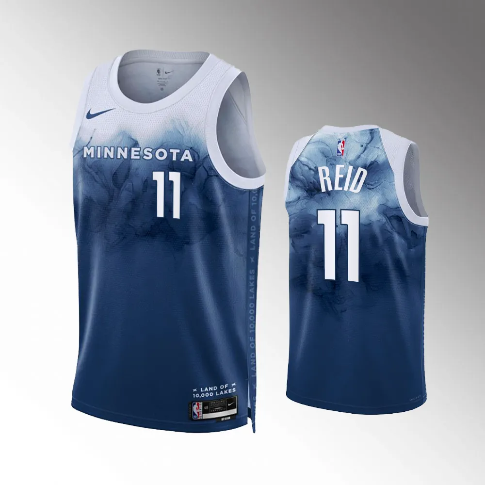 #11 Naz Reid Minnesota Timberwolves 2023-24 City Edition Swingman Blue Jersey