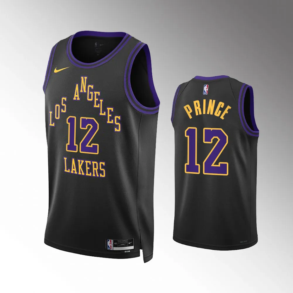 #12 Taurean Prince Los Angeles Lakers 2023-24 City Edition Swingman Black Jersey