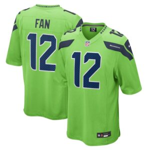 12s Seattle Seahawks Game Jersey - Neon Green