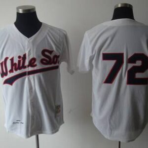 1990 Chicago White Sox #72 Carlton Fisk White Throwback Stitched MLB Jersey