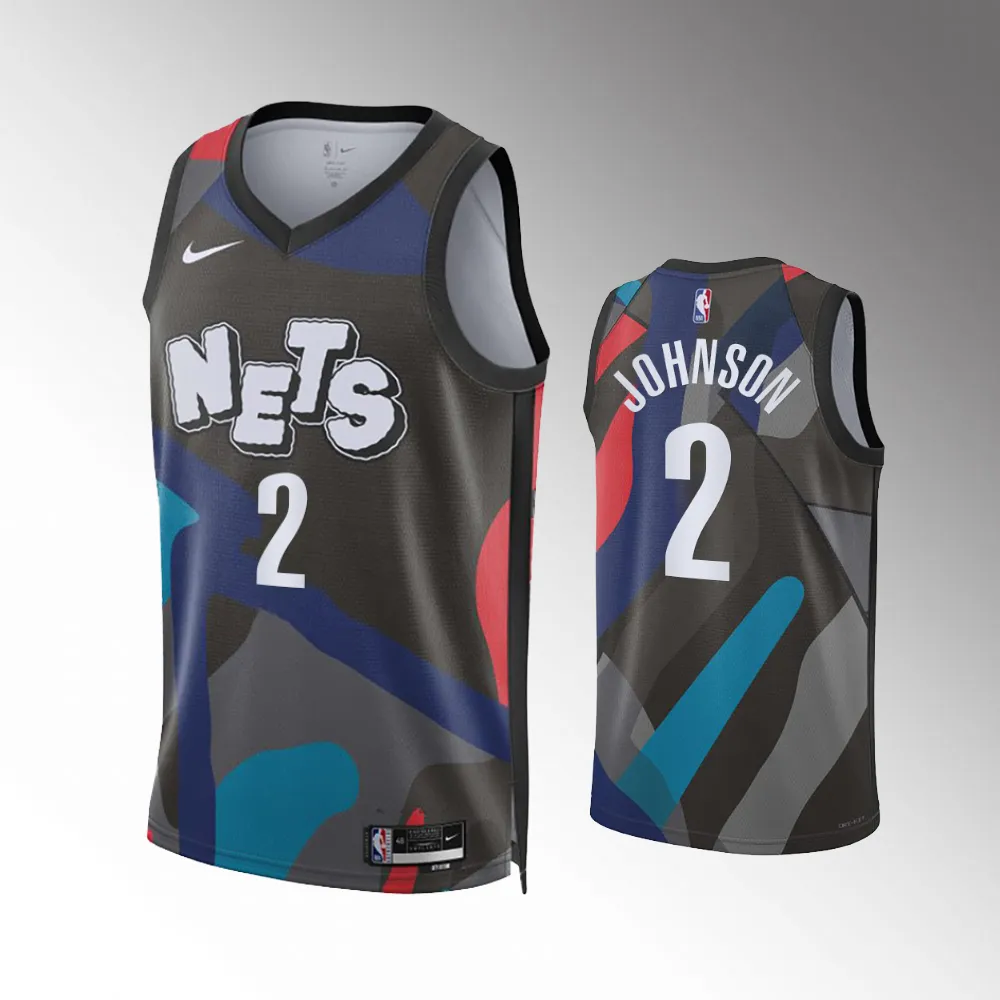 #2 Cameron Johnson Brooklyn Nets 2023-24 City Edition Swingman Black Jersey