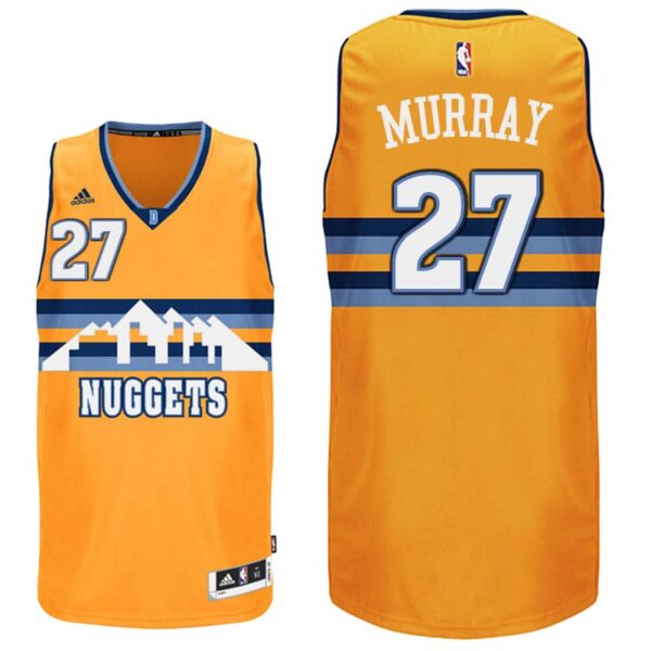 2016 Draft Pick Denver Nuggets #27 Jamal Murray Gold Alternate Swingman Jersey