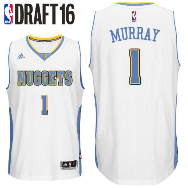 2016 Draft Pick Denver Nuggets Jamal Murray White Home Swingman Jersey