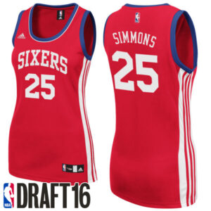 2016 NBA Draft Women Philadelphia 76ers #25 Ben Simmons Red Jersey