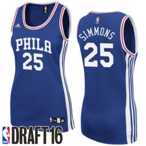 2016 NBA Draft Women Philadelphia 76ers #25 Ben Simmons Royal Jersey