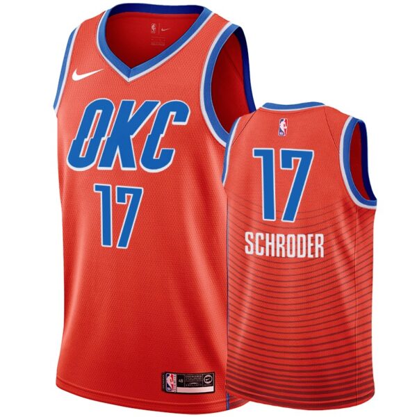 2019-20 Oklahoma City Thunder Dennis Schroder #17 Statement Men's Jersey