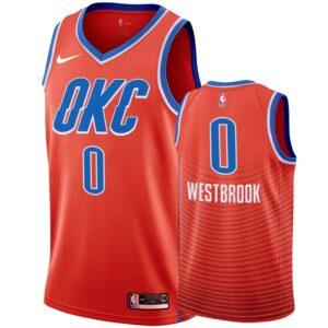 2019-20 Oklahoma City Thunder Russell Westbrook #0 Statement Men's Jersey