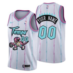 2021 Toronto Raptors Tampa City #00 Custom Jersey White