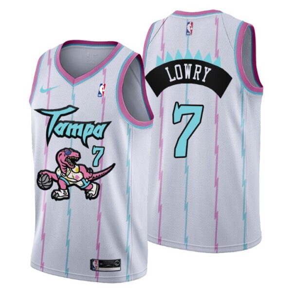 2021 Toronto Raptors Tampa City #7 Kyle Lowry Jersey White