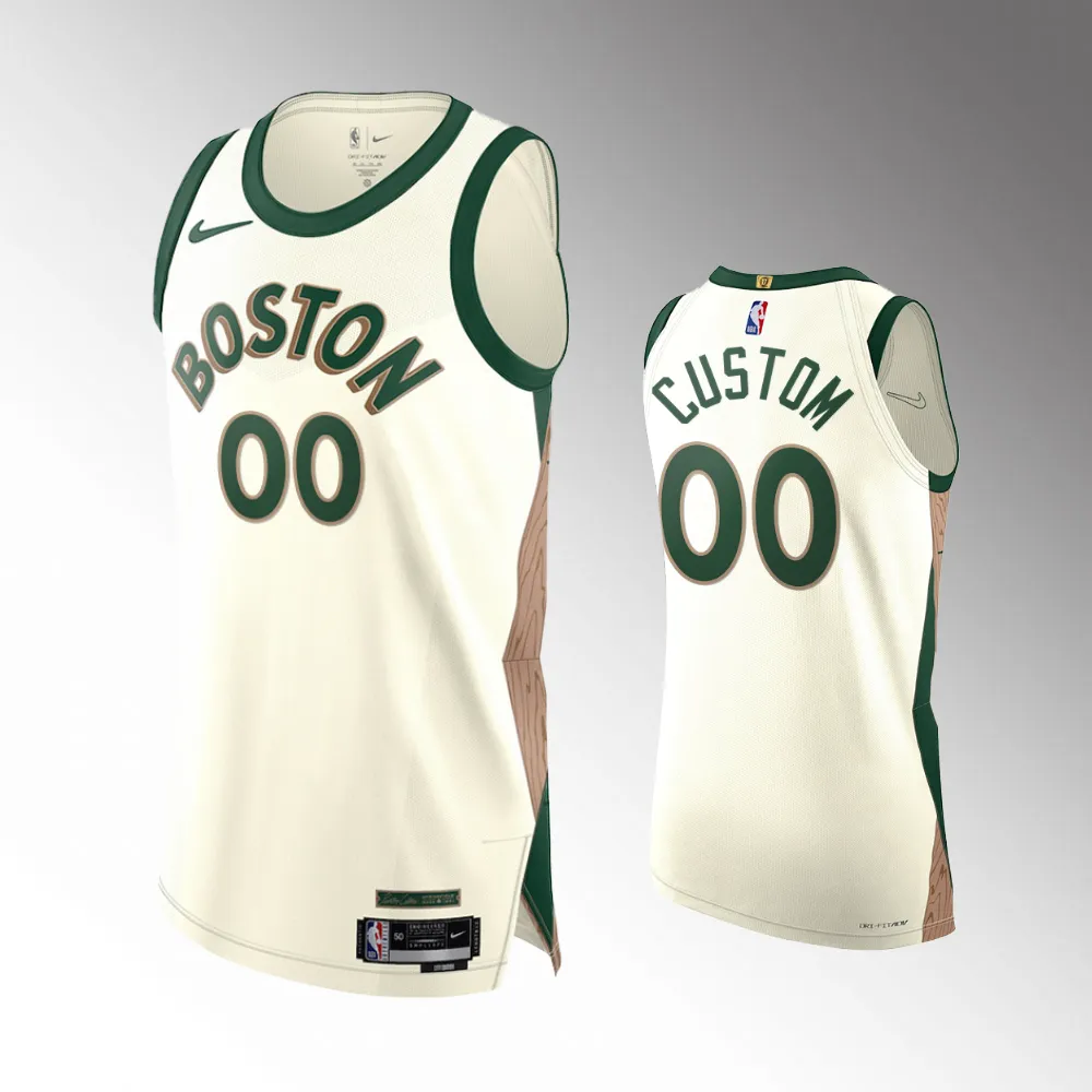 2023-24 Boston Celtics #00 Custom Green City Edition Jersey