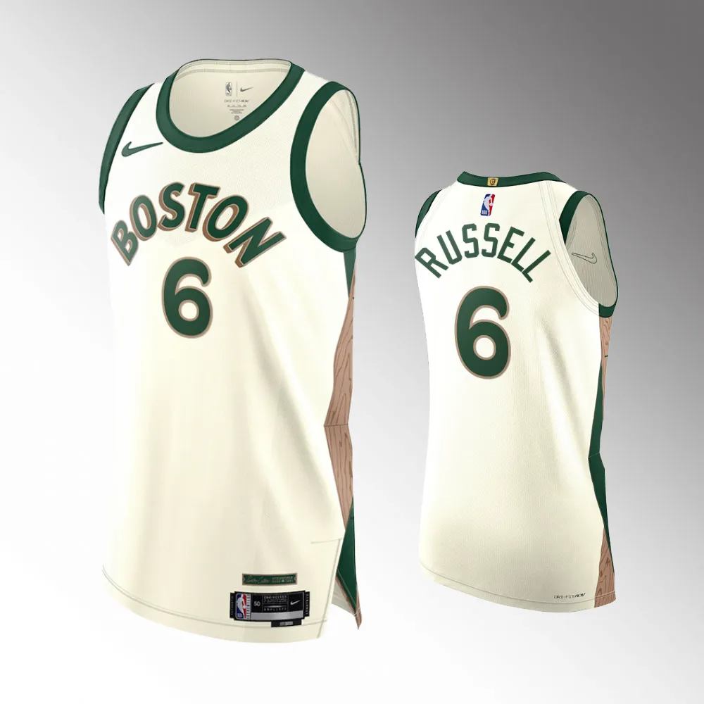 2023-24 Boston Celtics #6 Bill Russell Green City Edition Jersey