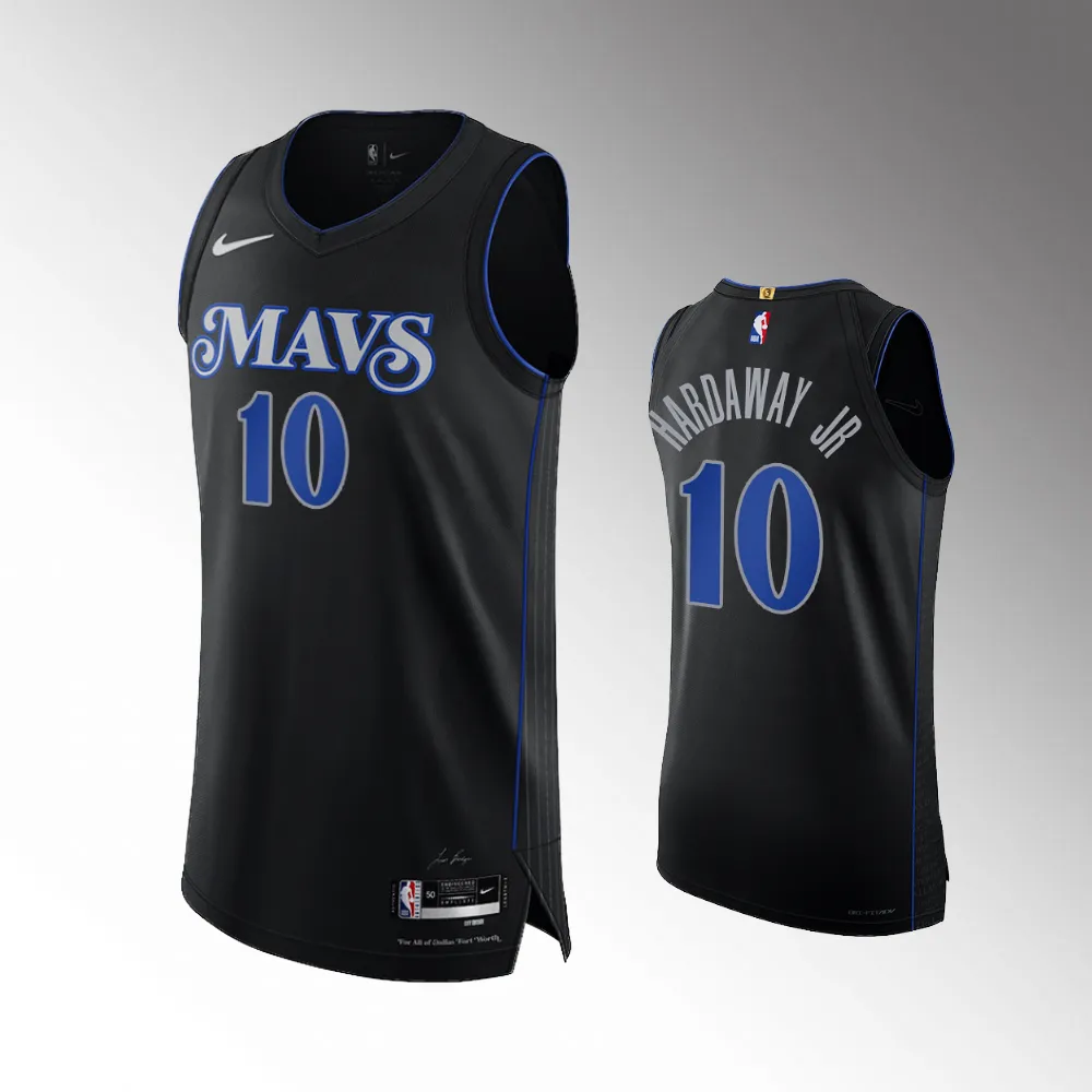 2023-24 Dallas Mavericks #10 Tim Hardaway Jr. Black City Edition Jersey