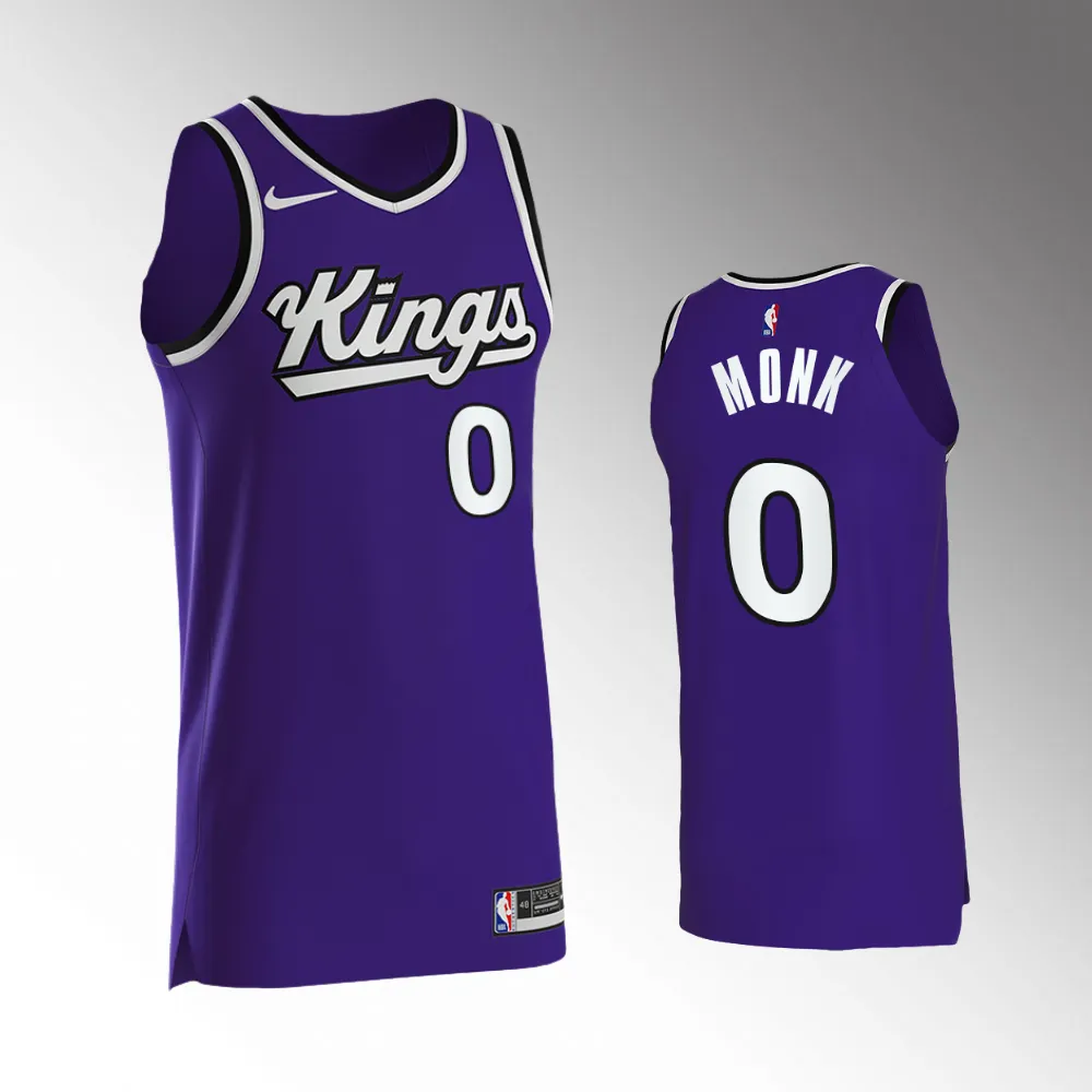 2023-24 Icon Edition Sacramento Kings #0 Malik Monk Purple Swingman Jersey