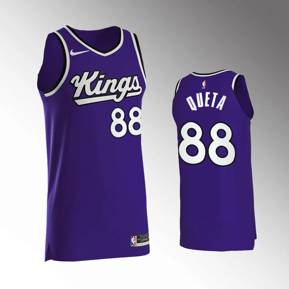 2023-24 Icon Edition Sacramento Kings #88 Neemias Queta Purple Swingman Jersey