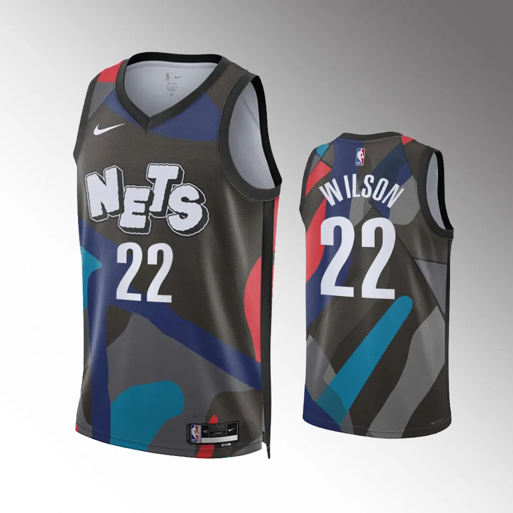 #22 Jalen Wilson Brooklyn Nets 2023-24 City Edition Swingman Black Jersey