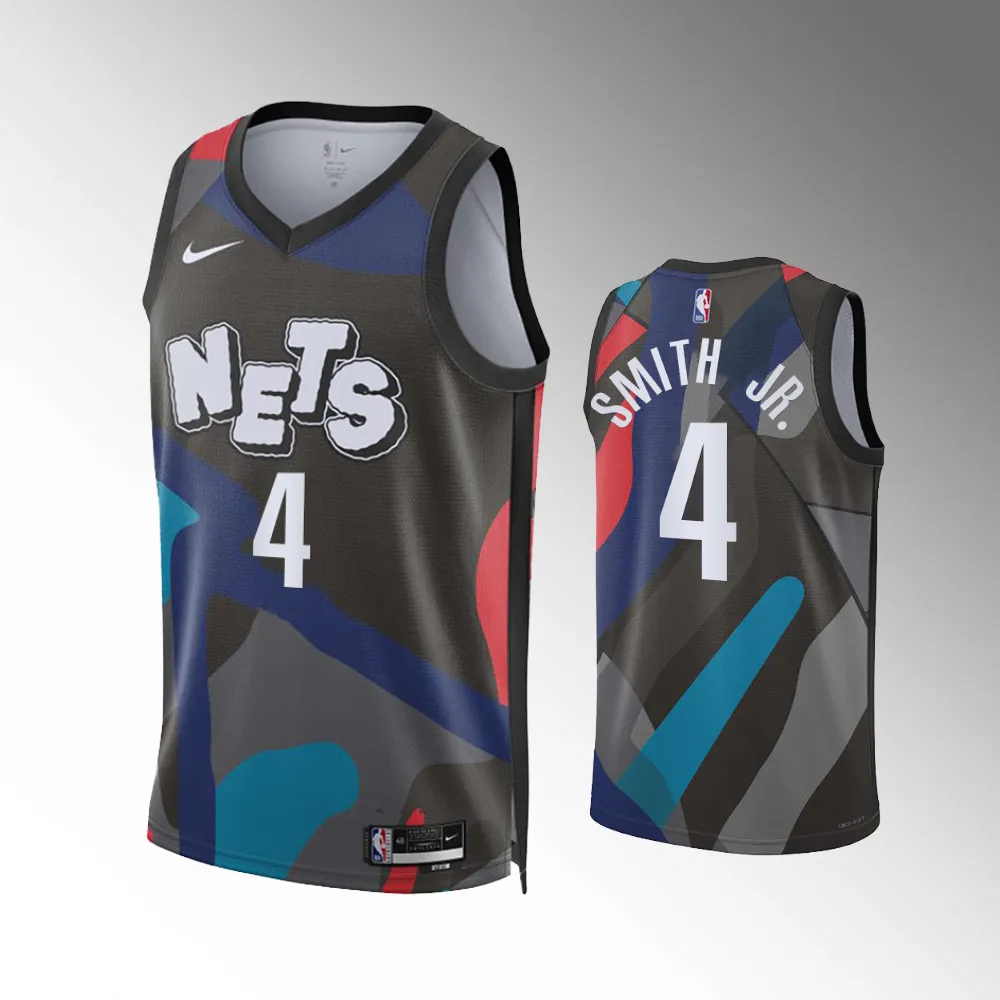 #4 Dennis Smith Jr. Brooklyn Nets 2023-24 City Edition Swingman Black Jersey