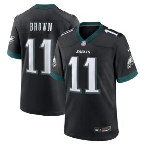 A.J. Brown Philadelphia Eagles Alternate Game Jersey - Black