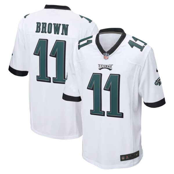 A.J. Brown Philadelphia Eagles Game Jersey - White