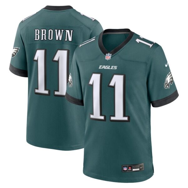 A.J. Brown Philadelphia Eagles Team Game Jersey - Midnight Green