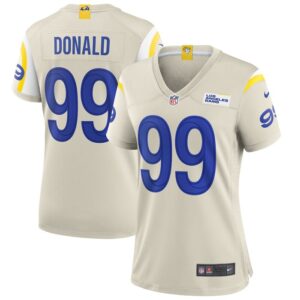 Aaron Donald Los Angeles Rams Women Player Game Jersey - Bone