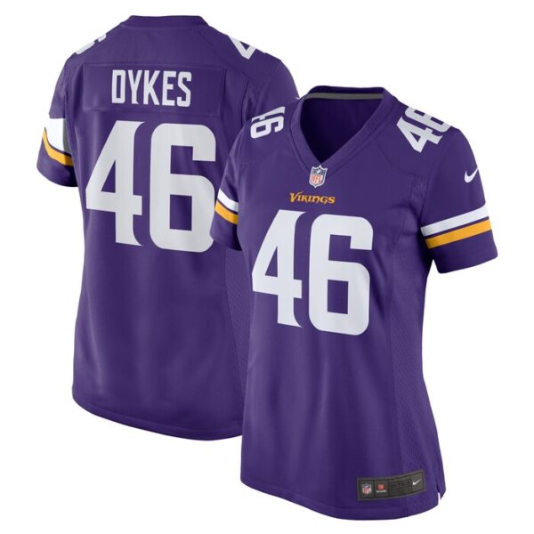 Aaron Dykes Minnesota Vikings Women Team Game Jersey - Purple