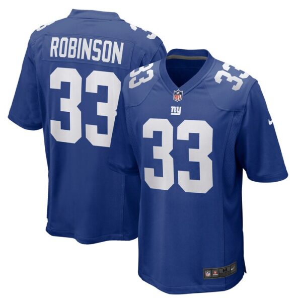 Aaron Robinson New York Giants Game Player Jersey - Royal