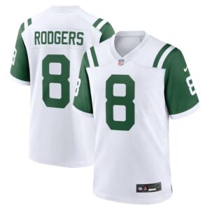 Aaron Rodgers New York Jets Classic Alternate Game Jersey - White