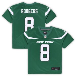 Aaron Rodgers New York Jets Toddler Game Jersey - Gotham Green