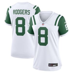 Aaron Rodgers New York Jets Women Classic Alternate Game Jersey - White