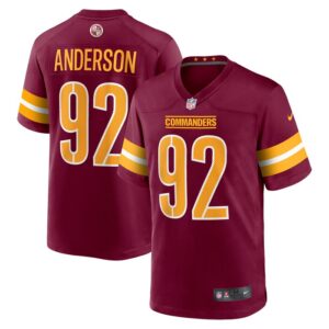 Abdullah Anderson Washington Commanders Game Player Jersey - Burgundy