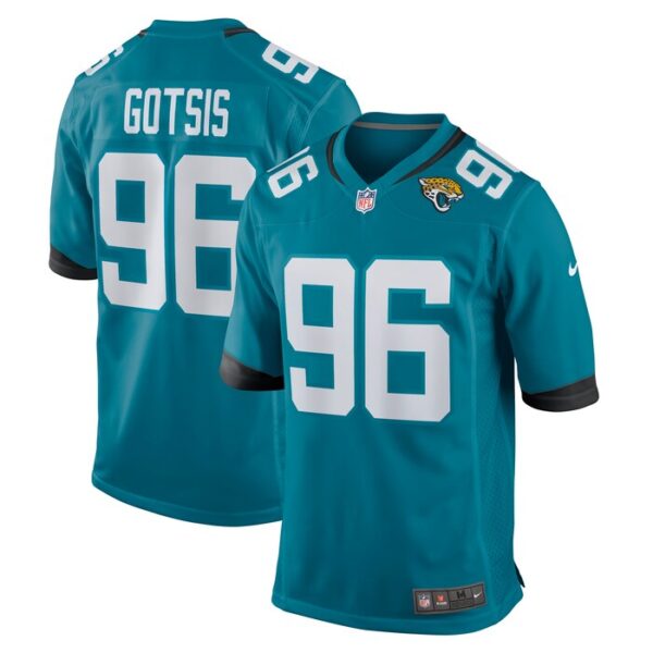 Adam Gotsis Jacksonville Jaguars Game Jersey - Teal