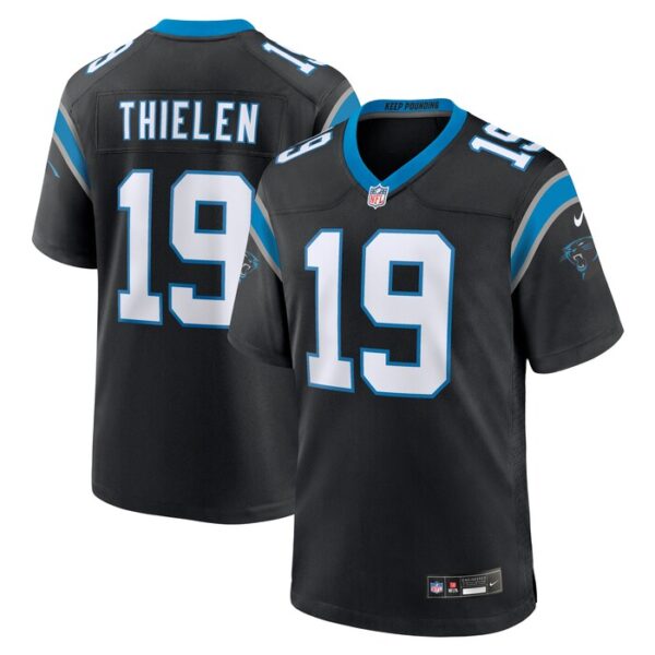 Adam Thielen Carolina Panthers Game Player Jersey - Black