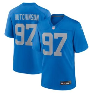 Aidan Hutchinson Detroit Lions Alternate Game Jersey - Blue