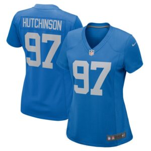 Aidan Hutchinson Detroit Lions Women Player Jersey - Blue