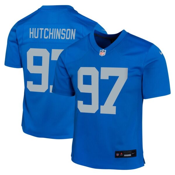 Aidan Hutchinson Detroit Lions Youth Alternate Game Jersey - Blue