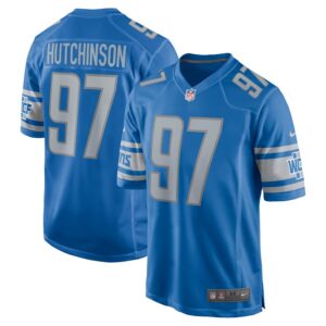 Aidan Hutchinson Detroit Lions Youth Game Jersey - Blue