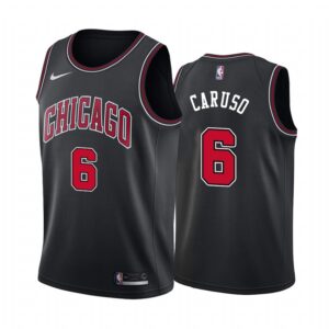 Alex Caruso Chicago Bulls Black Statement Edition #6 Jersey 2021 Trade