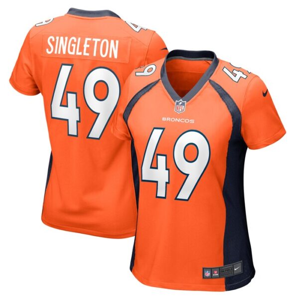 Alex Singleton Denver Broncos Women Game Player Jersey - Orange