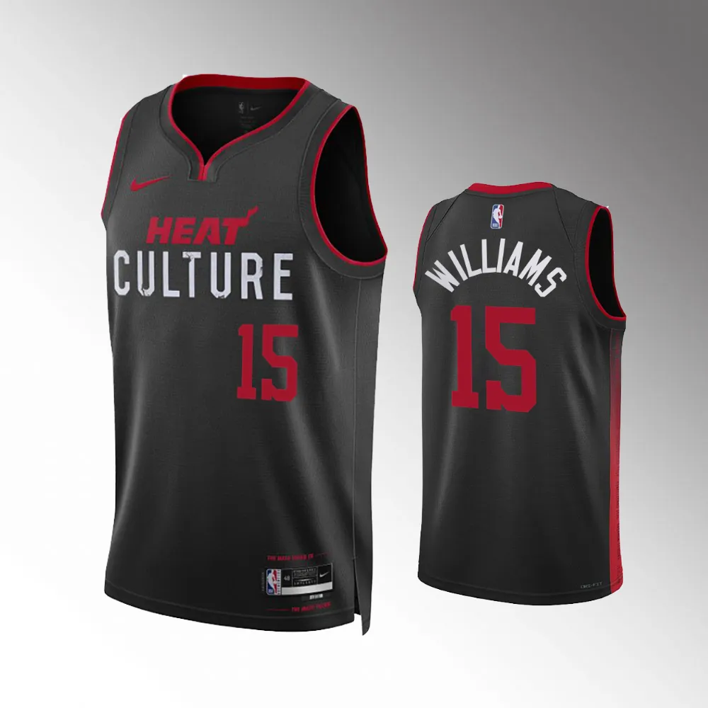 Alondes Williams #15 Swingman Miami Heat 2023-24 City Edition Jersey - Black