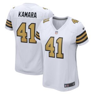 Alvin Kamara New Orleans Saints Women Alternate Game Jersey - White