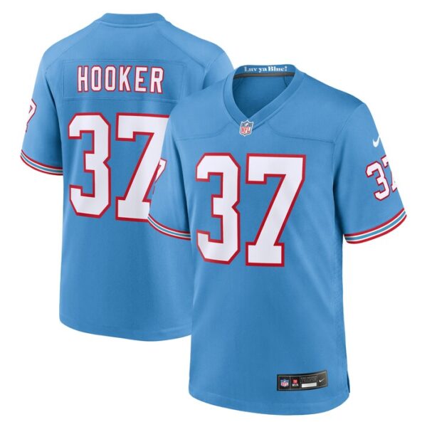 Amani Hooker Tennessee Titans Oilers Throwback Player Game Jersey - Light Blue