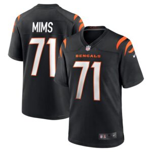 Amarius Mims Cincinnati Bengals 2024 NFL Draft First Round Pick Player Game Jersey - Black